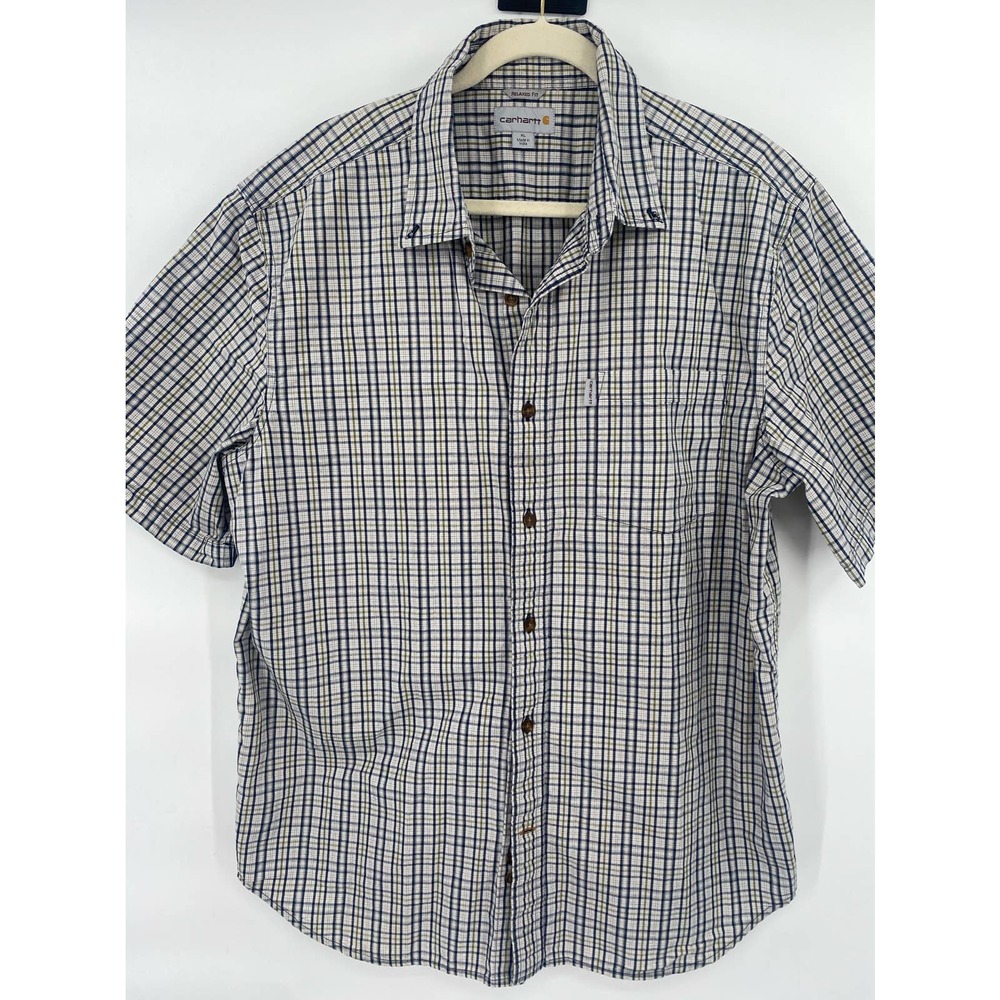 Men’s Carhartt Relaxed Fit Button Front Shirt Size Extra Large